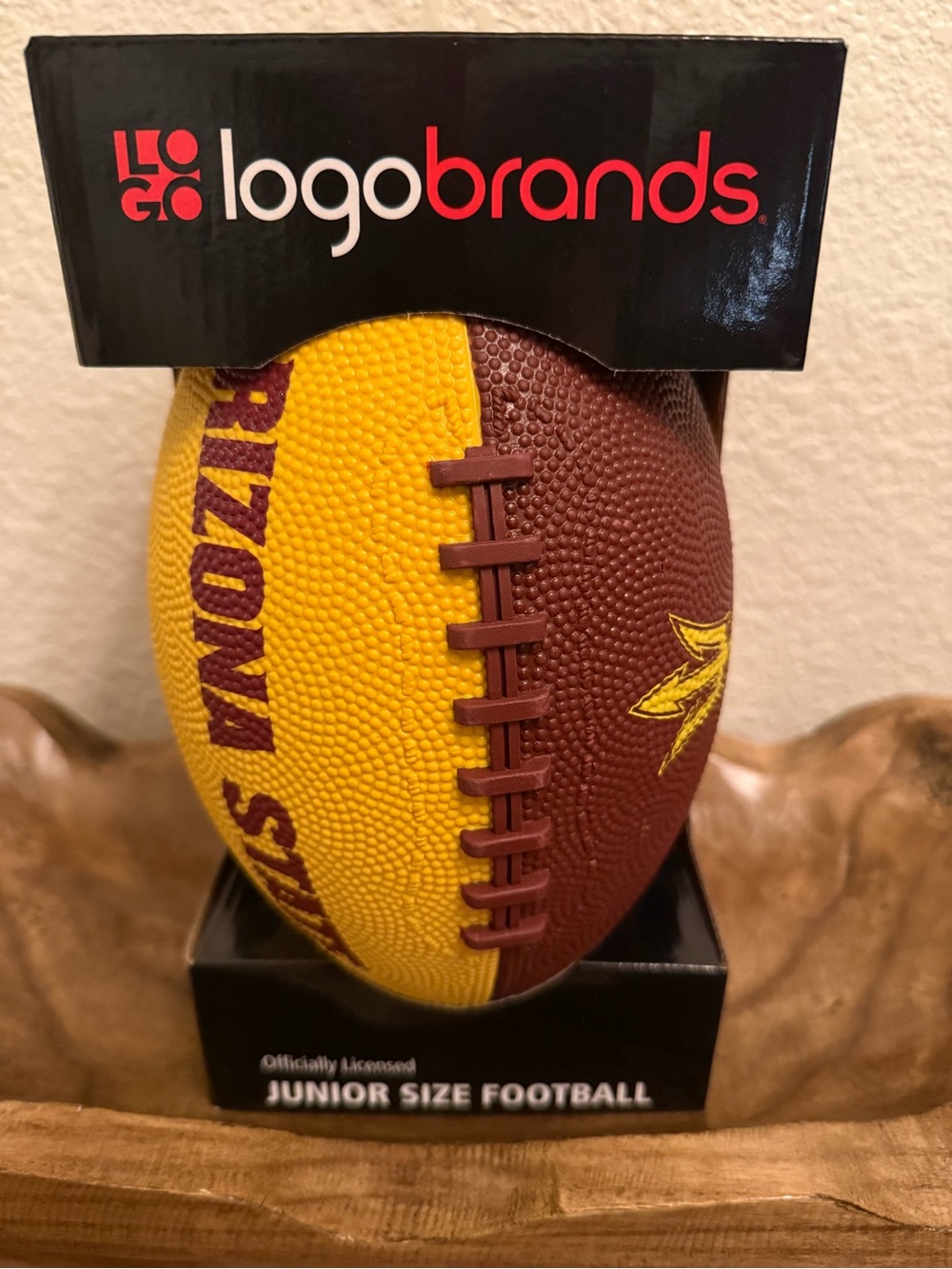 Arizona State Themed Junior Football - Yellow & Brown